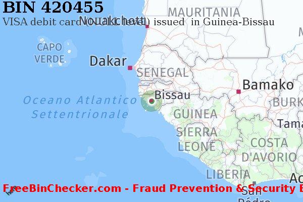 420455 VISA debit Guinea-Bissau GW Lista BIN