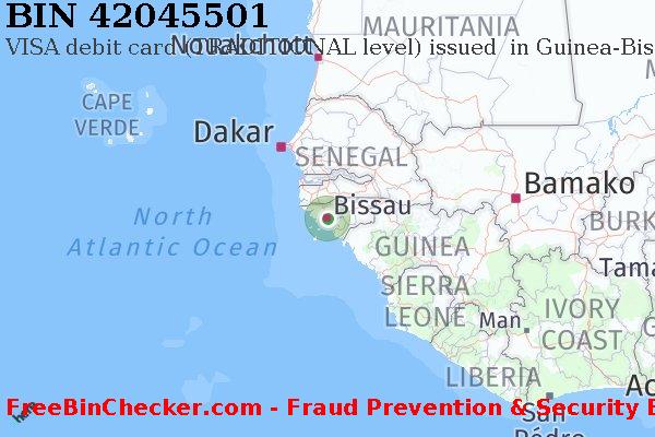 42045501 VISA debit Guinea-Bissau GW BIN 목록