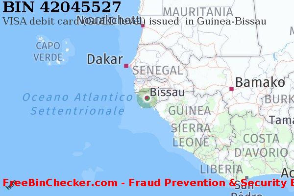 42045527 VISA debit Guinea-Bissau GW Lista BIN