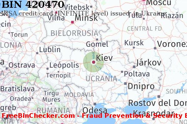 420470 VISA credit Ukraine UA Lista de BIN