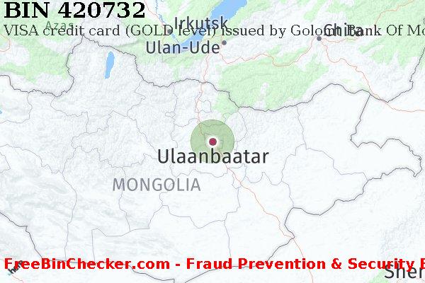 420732 VISA credit Mongolia MN BIN List
