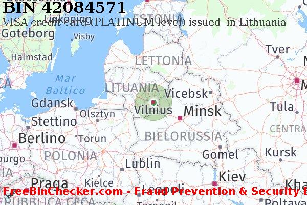 42084571 VISA credit Lithuania LT Lista BIN