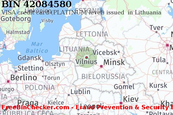 42084580 VISA credit Lithuania LT Lista BIN