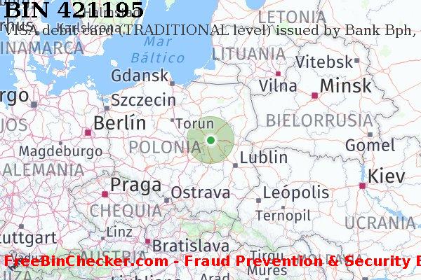421195 VISA debit Poland PL Lista de BIN