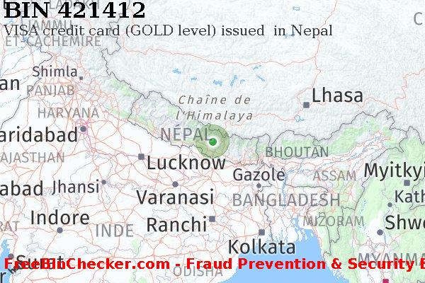 421412 VISA credit Nepal NP BIN Liste 