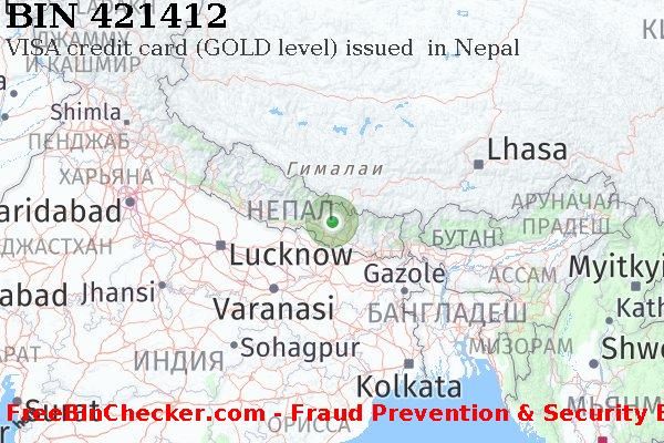 421412 VISA credit Nepal NP Список БИН