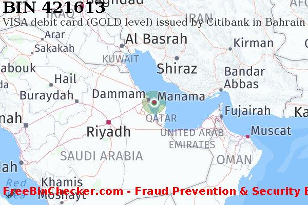 421613 VISA debit Bahrain BH बिन सूची