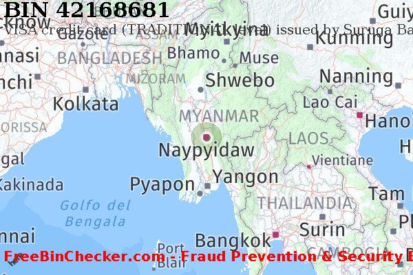 42168681 VISA credit Myanmar MM Lista BIN