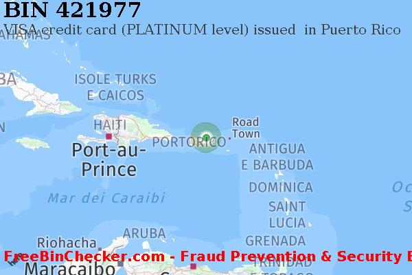 421977 VISA credit Puerto Rico PR Lista BIN