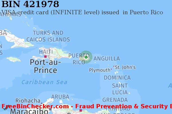 421978 VISA credit Puerto Rico PR Lista de BIN
