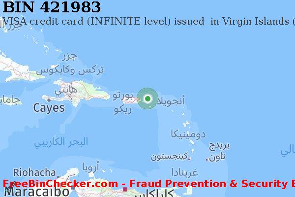 421983 VISA credit Virgin Islands (U.S.) VI قائمة BIN