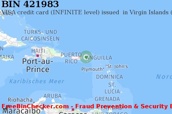 421983 VISA credit Virgin Islands (U.S.) VI BIN-Liste
