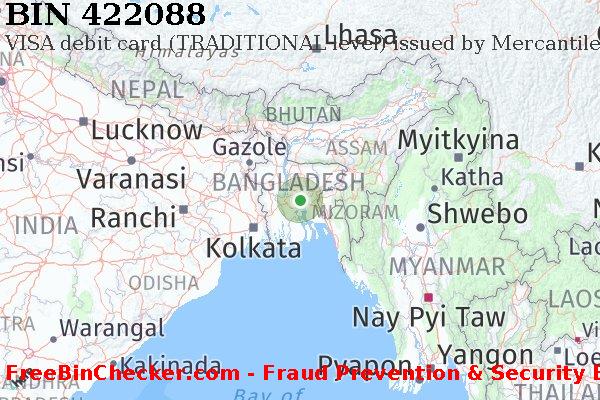422088 VISA debit Bangladesh BD BIN 목록