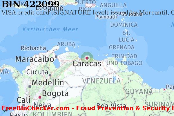 422099 VISA credit Venezuela VE BIN-Liste