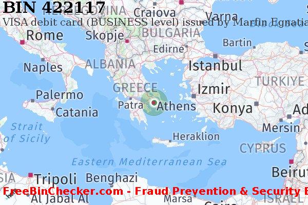 422117 VISA debit Greece GR BIN List