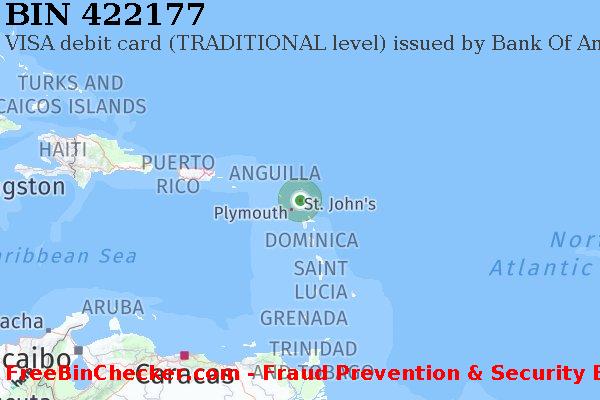 422177 VISA debit Antigua and Barbuda AG BIN List