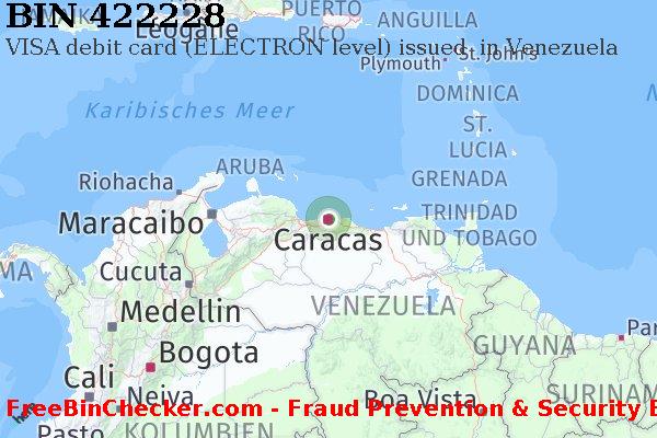 422228 VISA debit Venezuela VE BIN-Liste