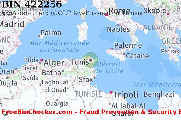422256 VISA debit Tunisia TN BIN Liste 