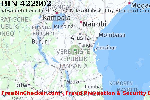 422802 VISA debit Tanzania TZ BIN-Liste