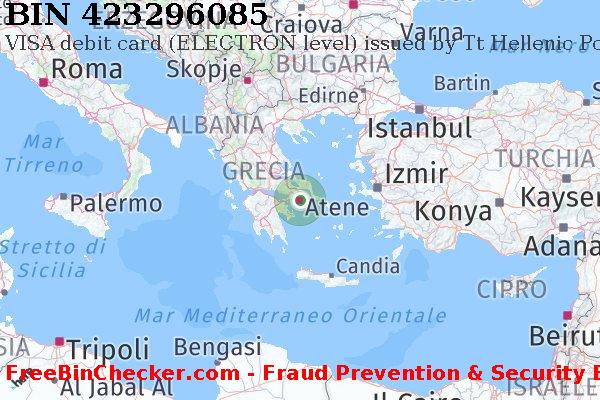 423296085 VISA debit Greece GR Lista BIN
