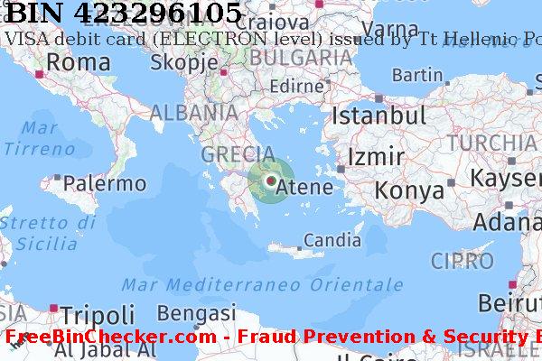 423296105 VISA debit Greece GR Lista BIN