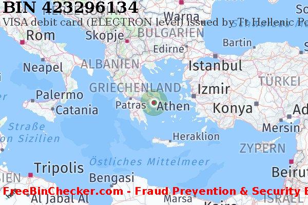 423296134 VISA debit Greece GR BIN-Liste
