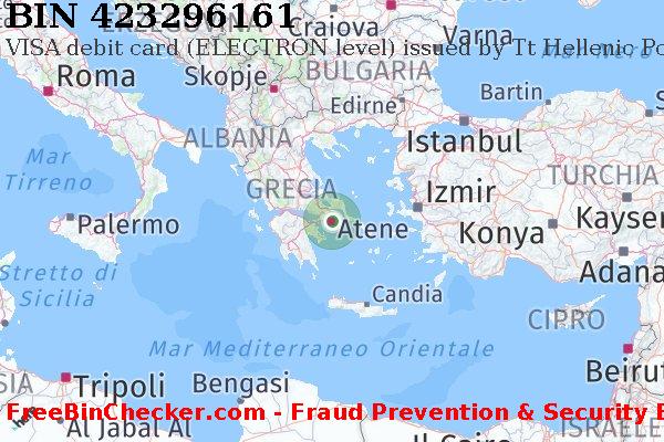 423296161 VISA debit Greece GR Lista BIN