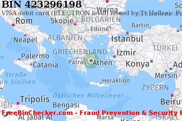 423296198 VISA debit Greece GR BIN-Liste