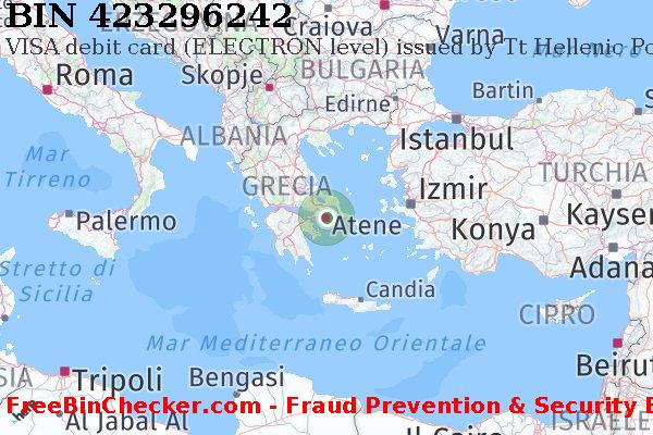 423296242 VISA debit Greece GR Lista BIN