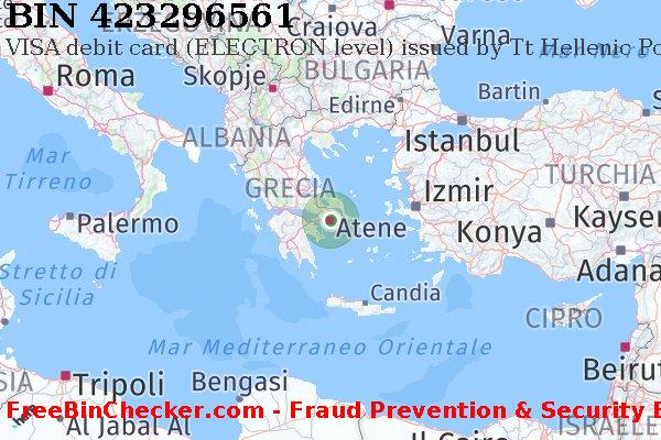 423296561 VISA debit Greece GR Lista BIN