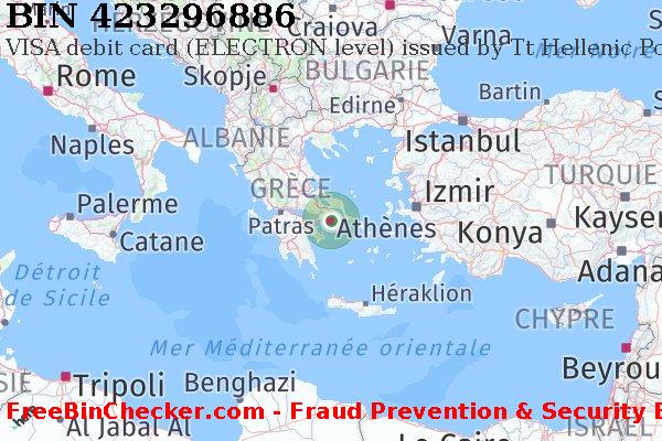 423296886 VISA debit Greece GR BIN Liste 