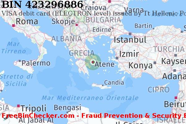 423296886 VISA debit Greece GR Lista BIN