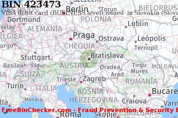 423473 VISA debit Slovakia (Slovak Republic) SK Lista de BIN