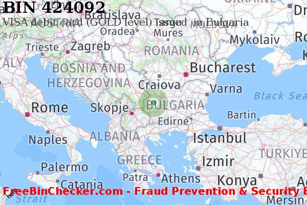 424092 VISA debit Bulgaria BG BIN List