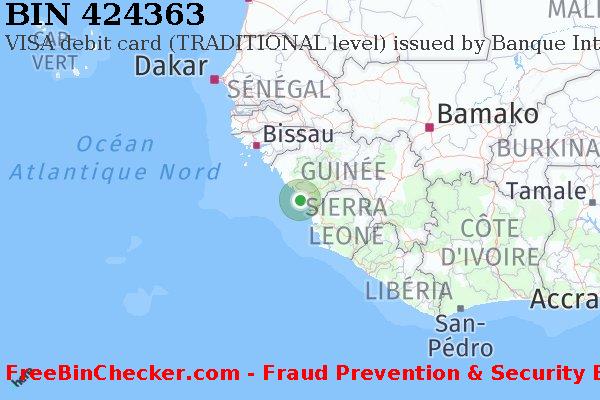 424363 VISA debit Guinea GN BIN Liste 