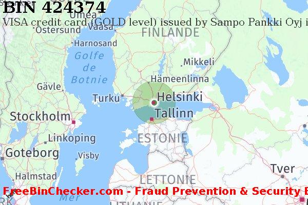 424374 VISA credit Finland FI BIN Liste 