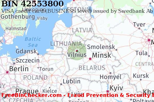 42553800 VISA credit Lithuania LT BIN List
