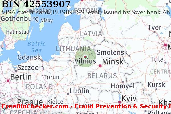 42553907 VISA credit Lithuania LT BIN List