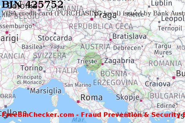 425752 VISA credit Slovenia SI Lista BIN
