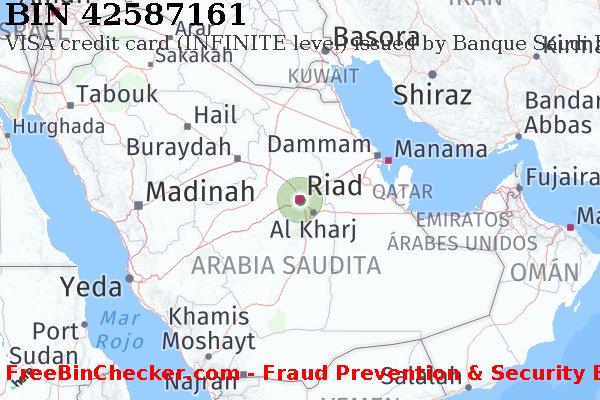 42587161 VISA credit Saudi Arabia SA Lista de BIN