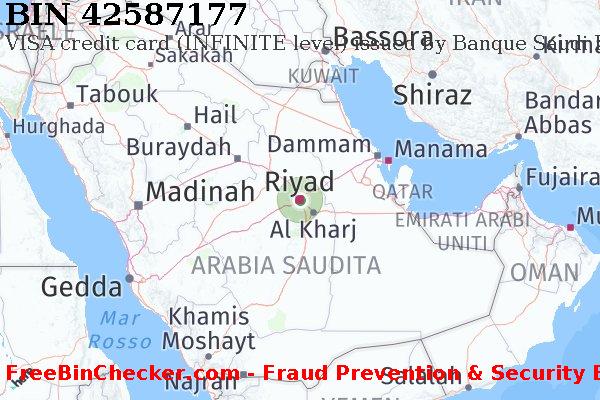 42587177 VISA credit Saudi Arabia SA Lista BIN