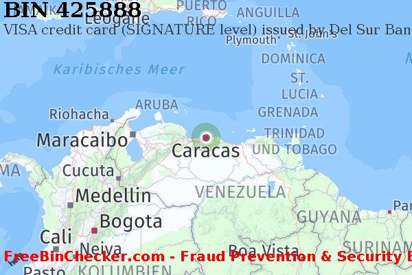 425888 VISA credit Venezuela VE BIN-Liste