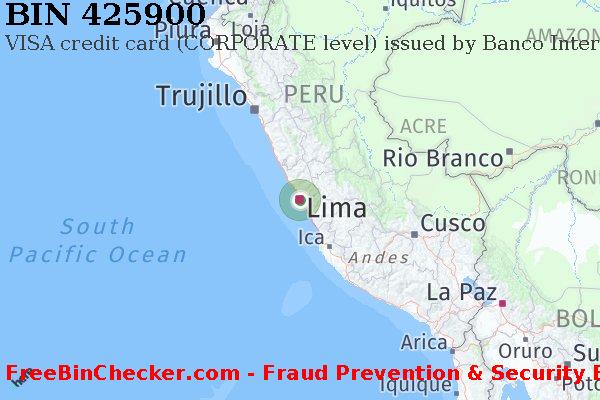 425900 VISA credit Peru PE BIN Lijst