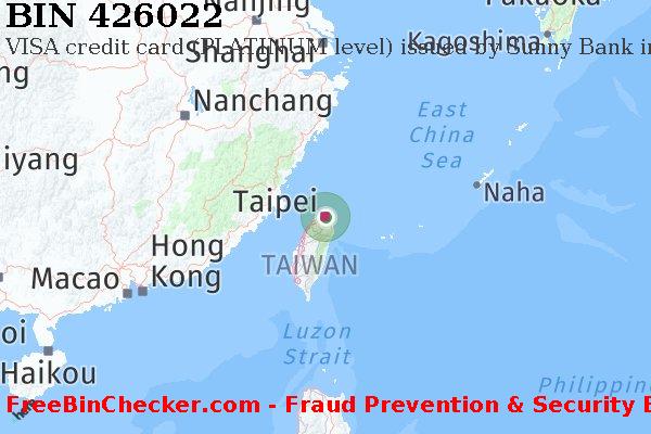 426022 VISA credit Taiwan TW BIN List
