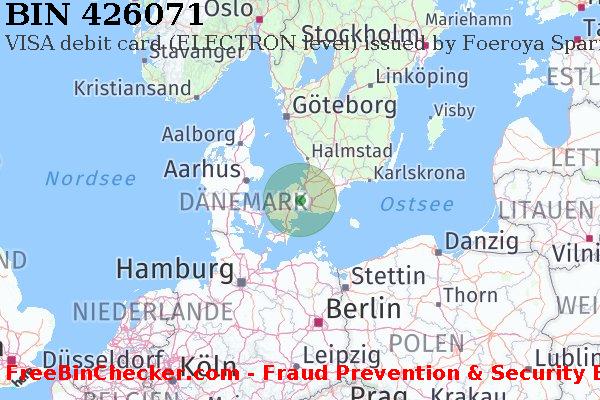 426071 VISA debit Denmark DK BIN-Liste