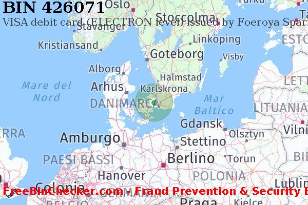 426071 VISA debit Denmark DK Lista BIN