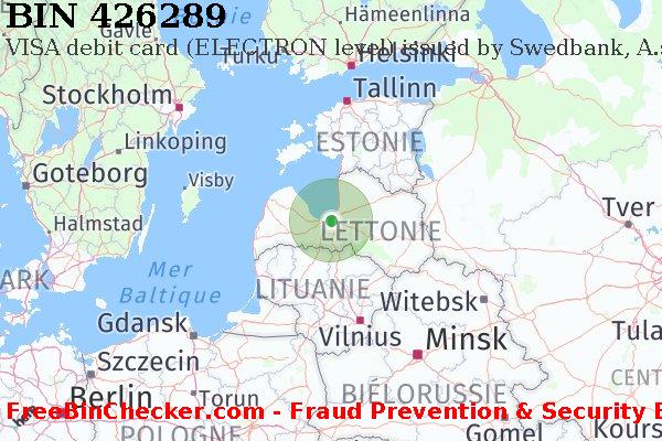 426289 VISA debit Latvia LV BIN Liste 