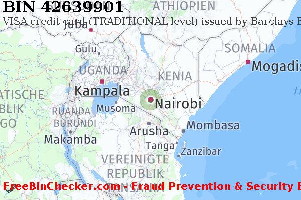 42639901 VISA credit Kenya KE BIN-Liste