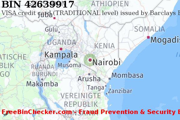 42639917 VISA credit Kenya KE BIN-Liste
