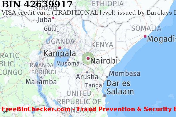 42639917 VISA credit Kenya KE BIN 목록